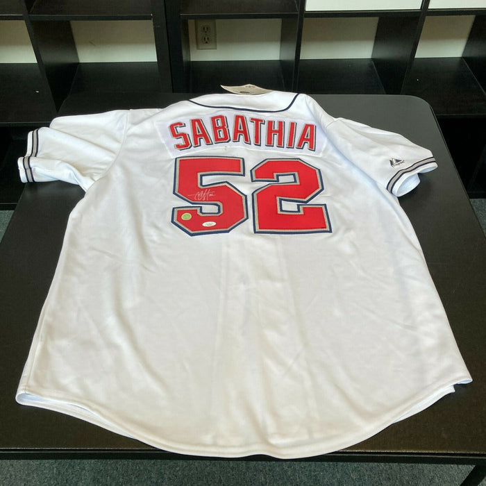 C.C. Sabathia Signed Cleveland Indians Authentic Game Model Jersey JSA COA