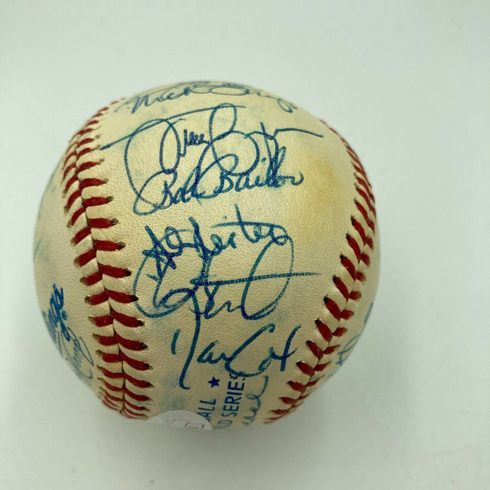 1993 Toronto Blue Jays World Series Champs Team Signed Baseball JSA COA