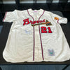 Warren Spahn "363 Wins, Hall Of Fame 1973" Signed Milwaukee Braves Jersey JSA