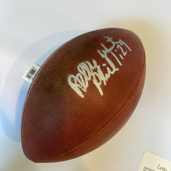 Reggie White Signed 1997 Super Bowl XXXI Wilson Game Football JSA COA Packers