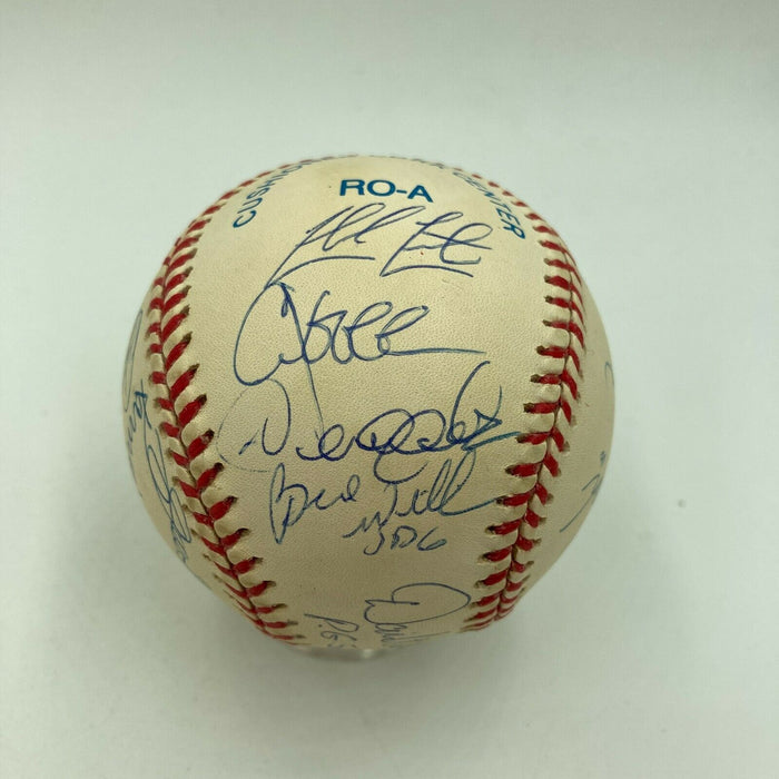 1998 Yankees W.S. Champs Team Signed Baseball Derek Jeter Mariano Rivera Steiner