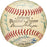 1957 All Star Game Team Signed Baseball Willie Mays Hank Aaron Ernie Banks JSA
