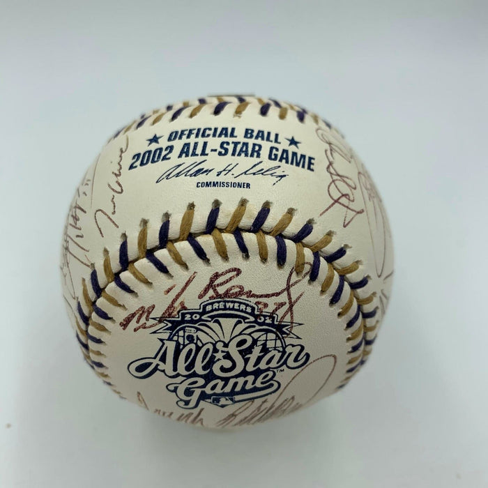 2002 All Star Game Team Signed Baseball Mike Piazza Frank Robinson Vlad Guerrero