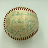 Moe Berg Goose Goslin Sam Rice Washington Senators Legends Signed Baseball PSA