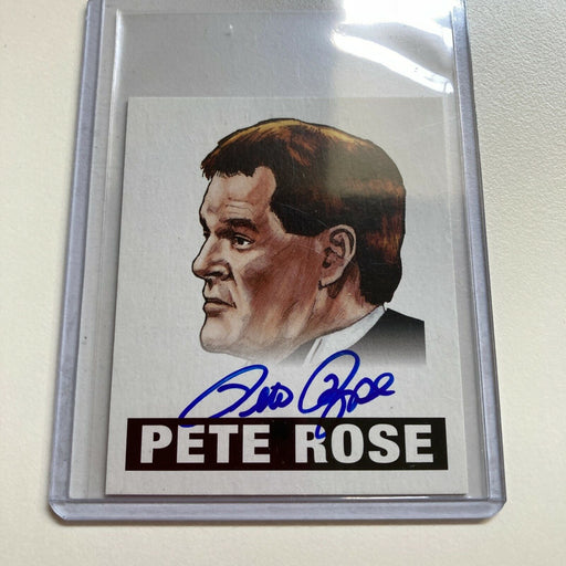 2012 Leaf Wrestling Pete Rose Auto Signed Autographed Baseball Card