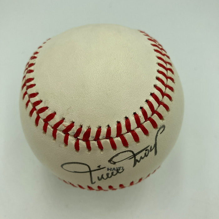 Willie Mays Signed Vintage 1970's National League Feeney Baseball Beckett COA