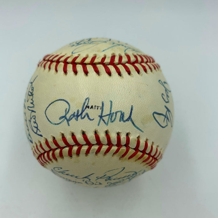 1981 Boston red Sox Team Signed Baseball Carl Yastrzemski Wade Boggs