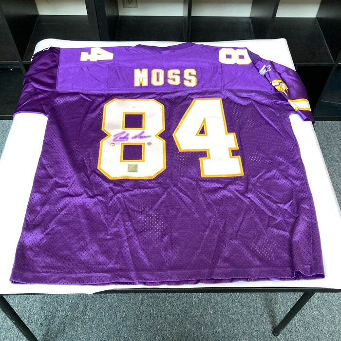 Randy Moss Signed Authentic Wilson Minnesota Vikings Game Model Jersey JSA COA