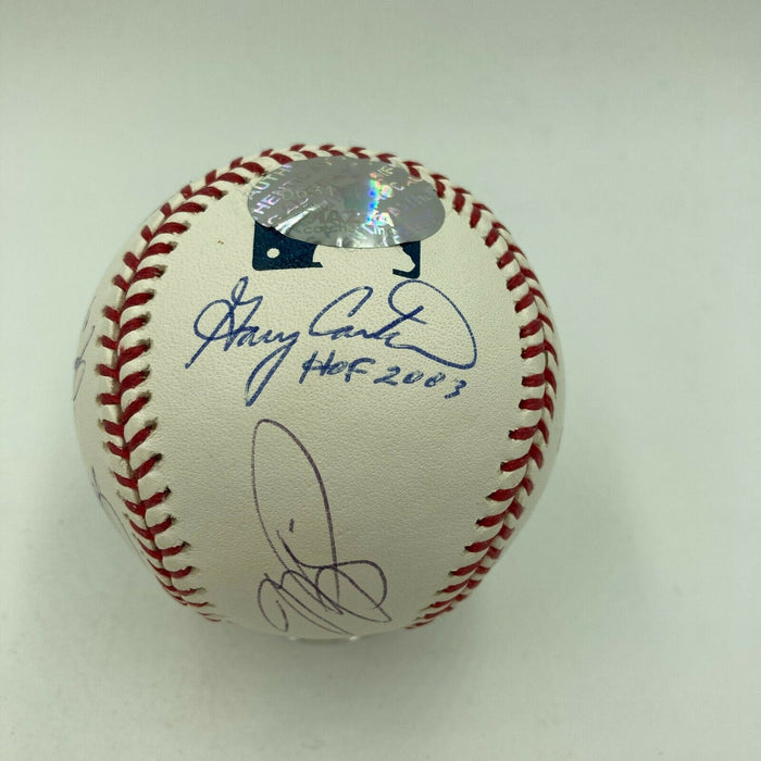 Legendary HOF Catchers Signed Baseball w/ Yogi Berra Mike Piazza Gary Carter JSA