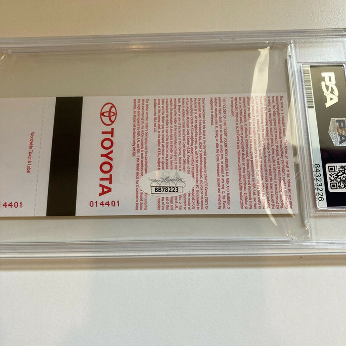 Kobe Bryant Signed 81 Point Game Ticket PSA DNA & JSA COA Los Angeles Lakers