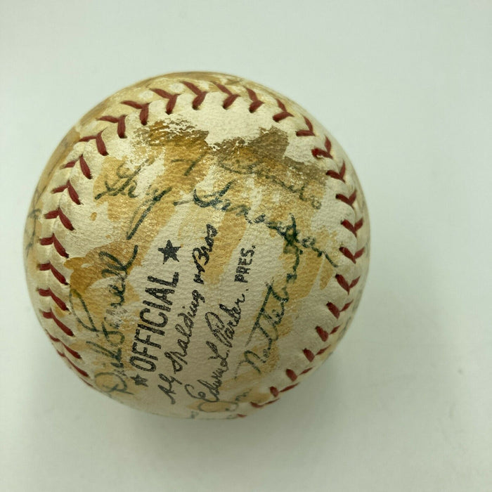 Nellie Fox 1964 Colts 45's VS Oakland Athletics A's Team Signed Baseball