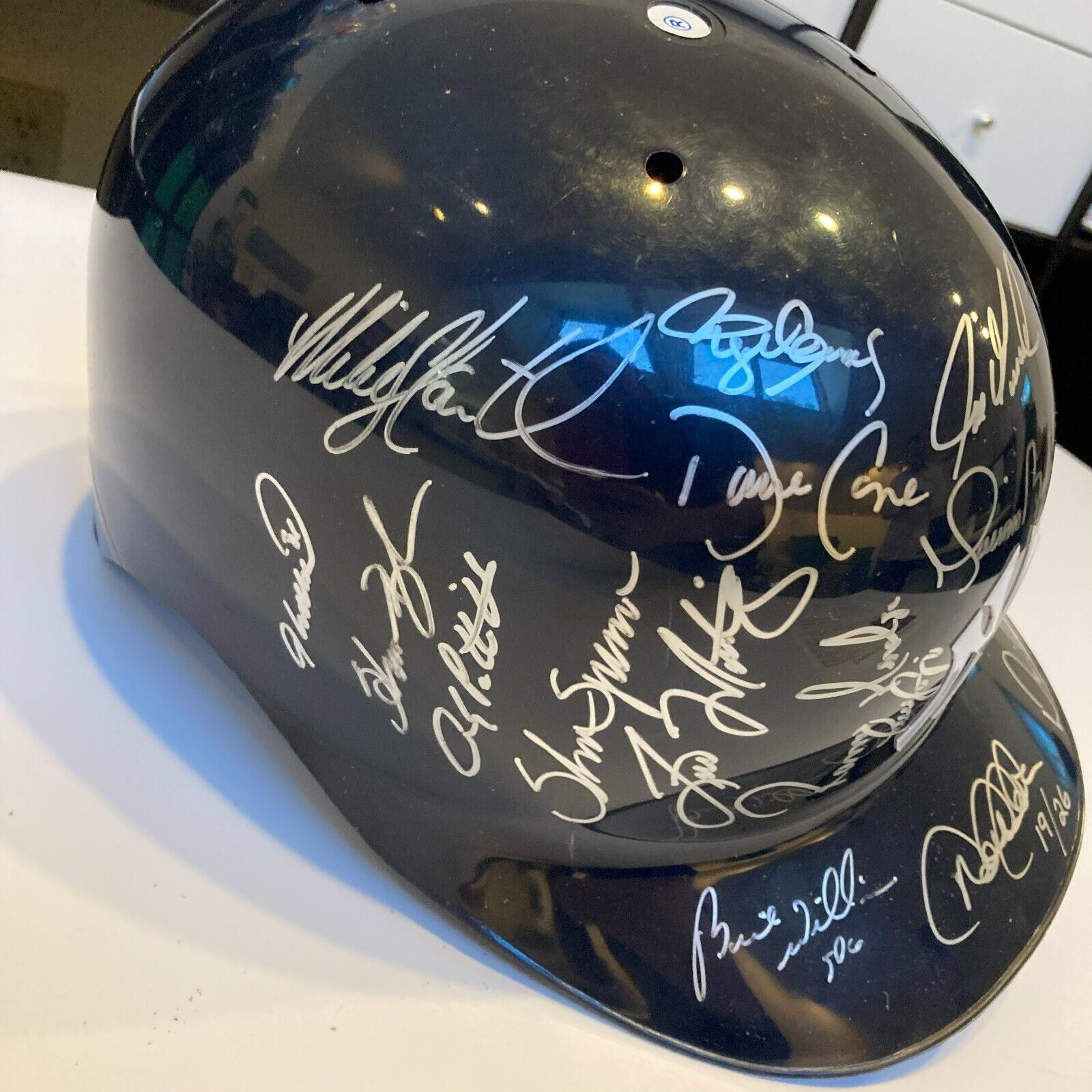 New York Yankees Dynasty Team Signed Helmet Derek Jeter Mariano