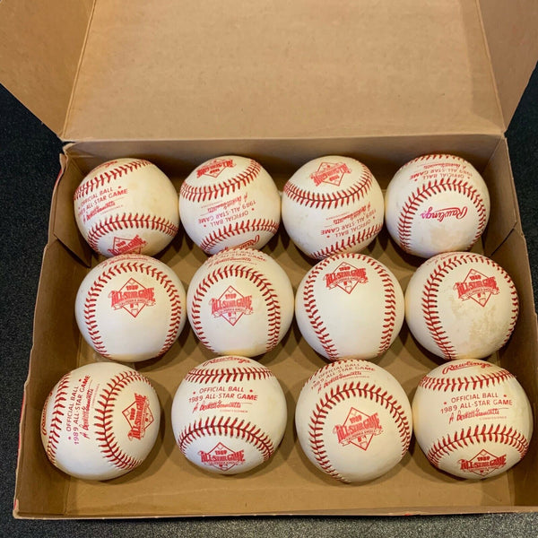 One Dozen Rawlings New Official 1989 All Star Game Baseballs 12 Balls