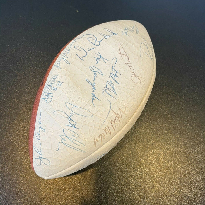 1982 San Francisco 49ers Team Signed Super Bowl Champions Football JSA COA