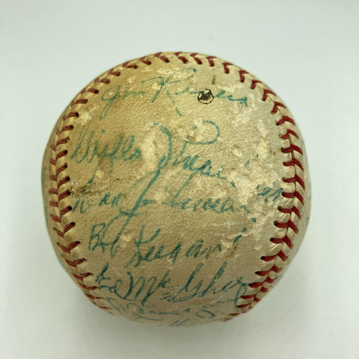 Nellie Fox 1954 Chicago White Sox Team Signed Baseball JSA COA