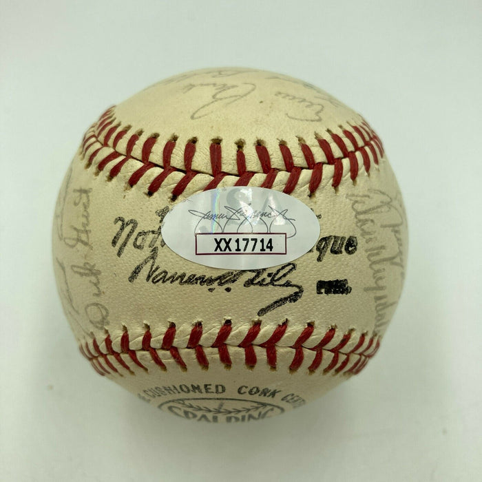 Roberto Clemente Willie Mays Hank Aaron 1962 All Star Game Signed Baseball JSA