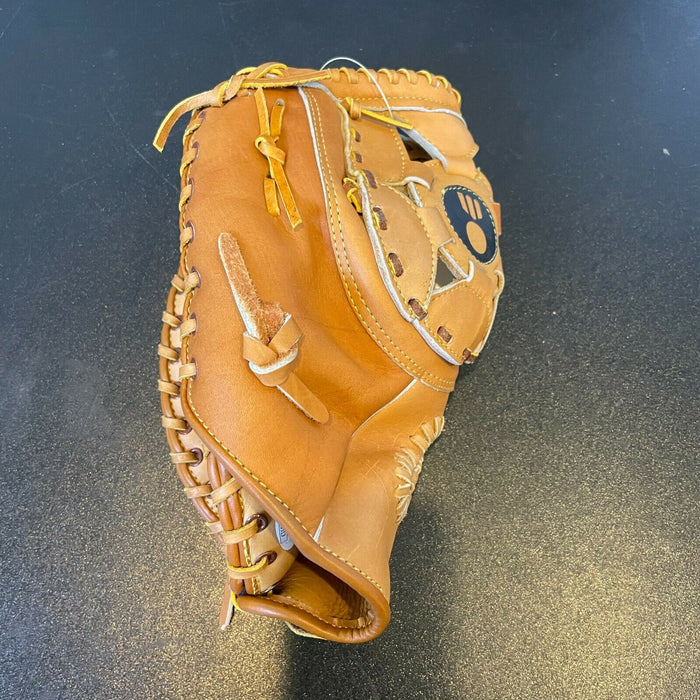 1950's Ernie Banks Signed Autographed Game Model Baseball Glove JSA COA