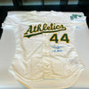 Reggie Jackson Signed Authentic 1989 Oakland A's Pro Cut Game Jersey PSA DNA COA