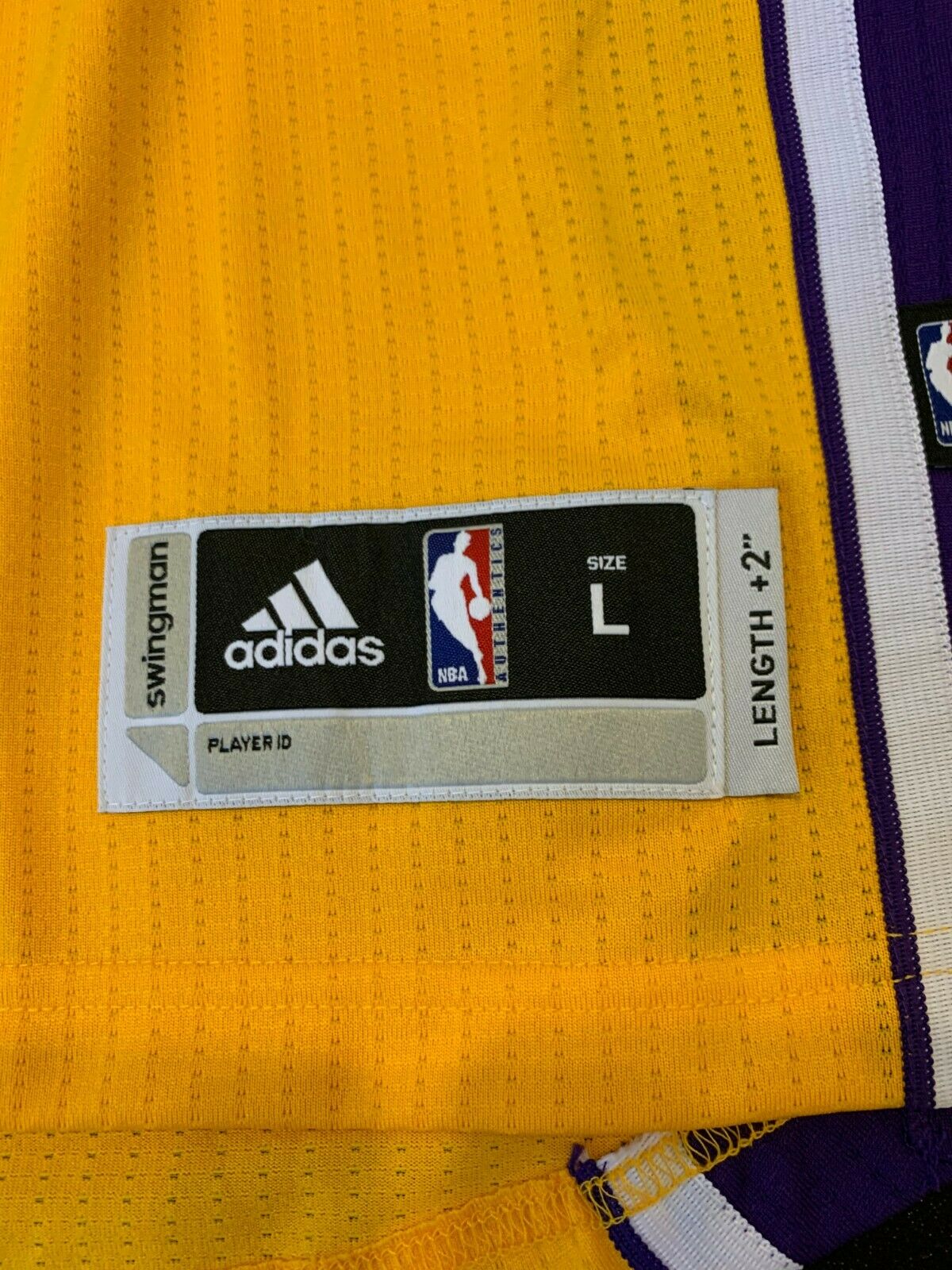 Kobe Bryant #24 Los Angeles Lakers Adidas White Autographed Jersey Youth  MEDIUM