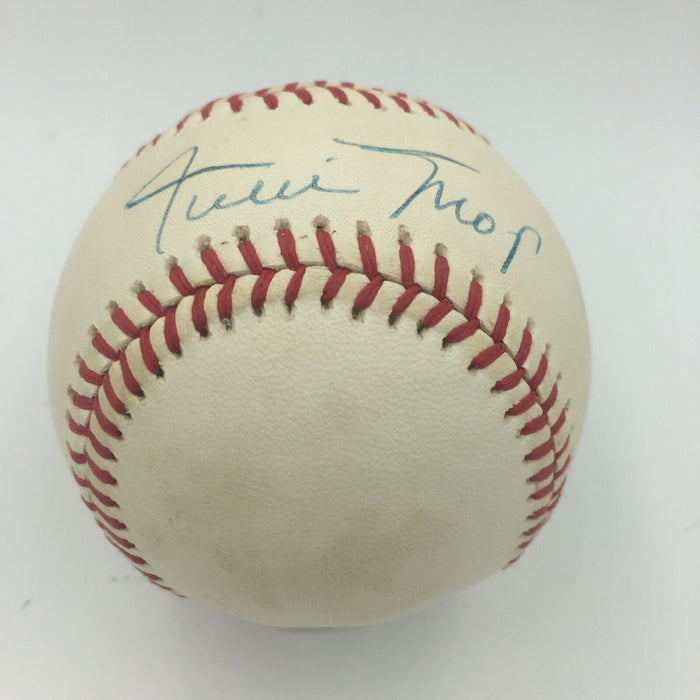 Nice Willie Mays Signed Autographed Official National League Baseball SGC COA