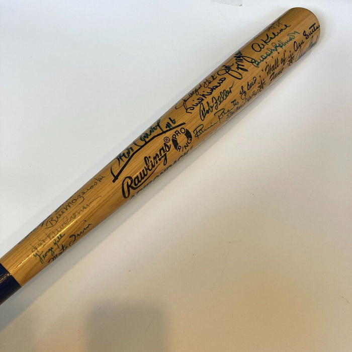 Hall Of Fame Legends Signed Baseball Bat 50 Signatures Sandy Koufax PSA DNA COA