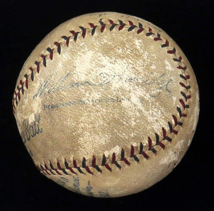 Walter Johnson Signed 1930's Official American League Baseball JSA COA
