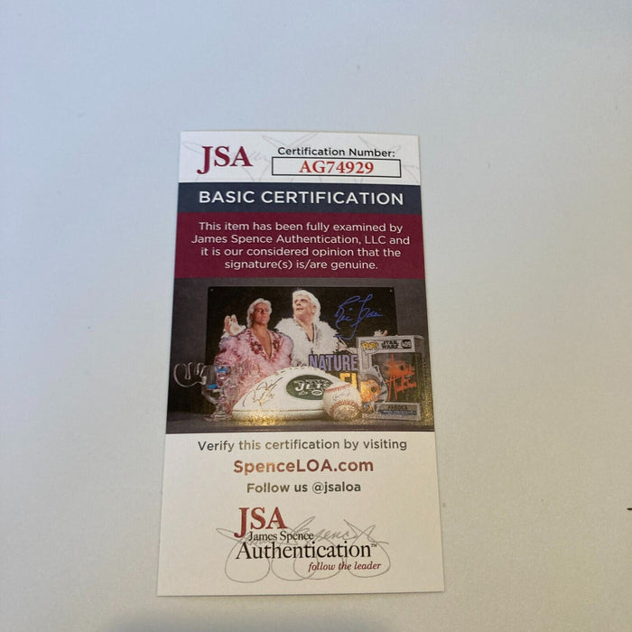 Otto Graham Hall Of Fame 1965 Signed Vintage Leather Mini Helmet JSA COA