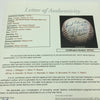 1947 NY Yankees World Series Champs Team Signed Baseball Joe Dimaggio JSA COA