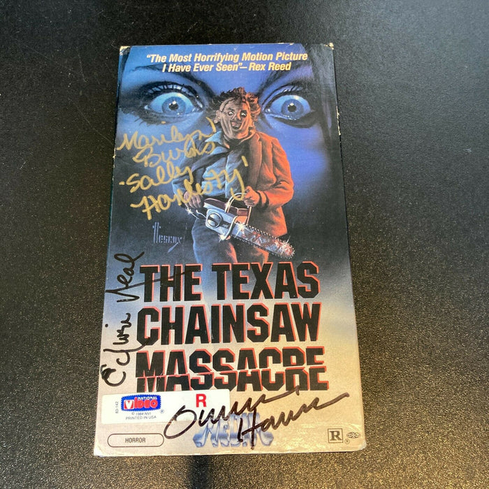 Gunnar Hansen Marilyn Burns Edwin Neal Signed Texas Chainsaw Massacre VHS JSA