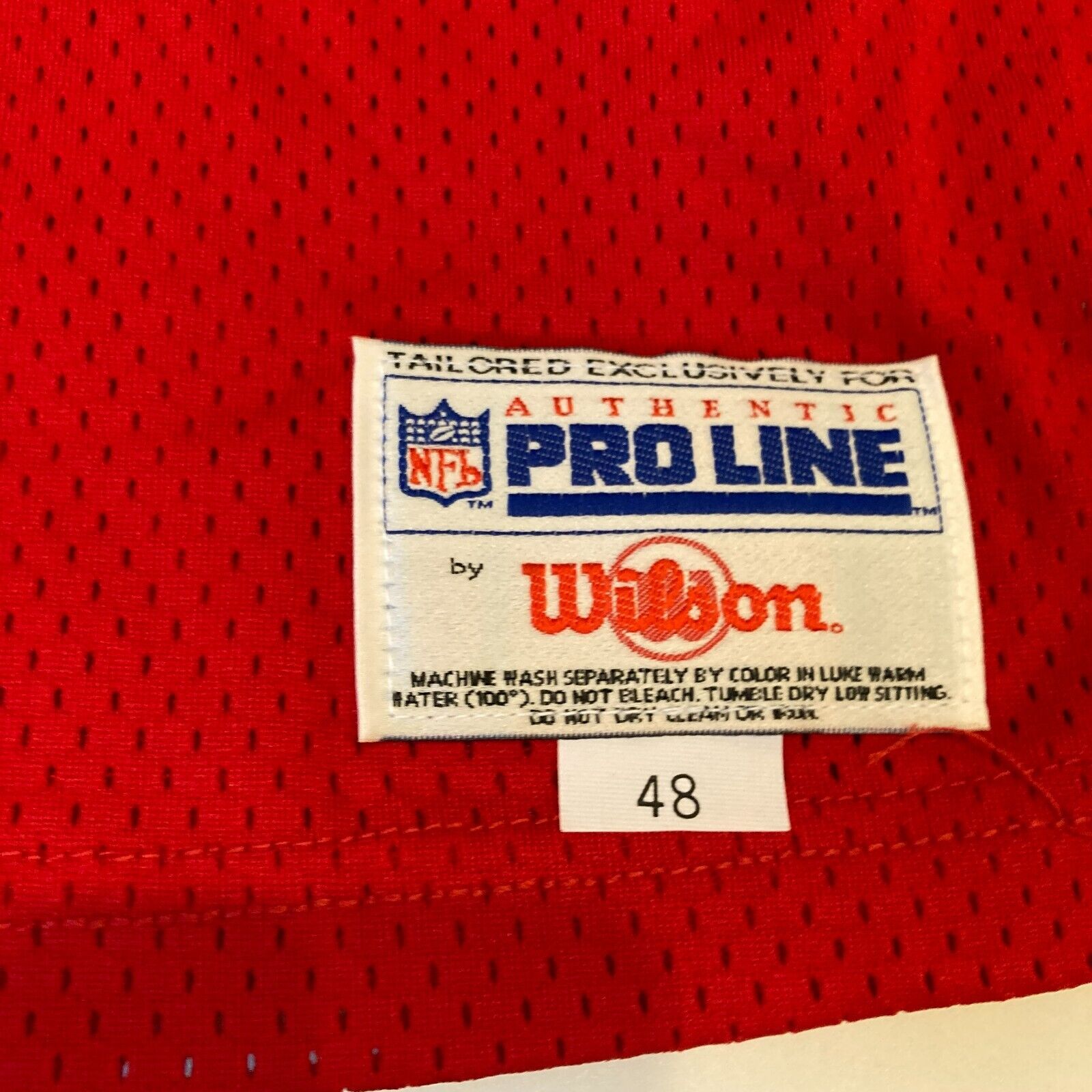 Authentic Wilson Proline Joe Montana Kansas City Chiefs Jersey