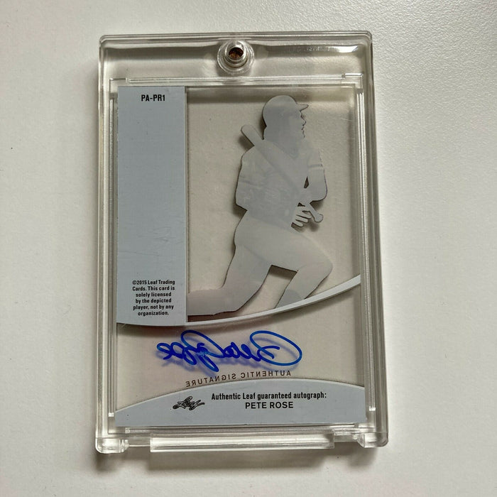 2015 Leaf Q Pete Rose Auto Signed Autographed Baseball Card