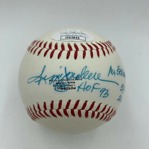 Reggie Jackson Hall Of Fame Signed Heavily Inscribed Baseball With JSA COA