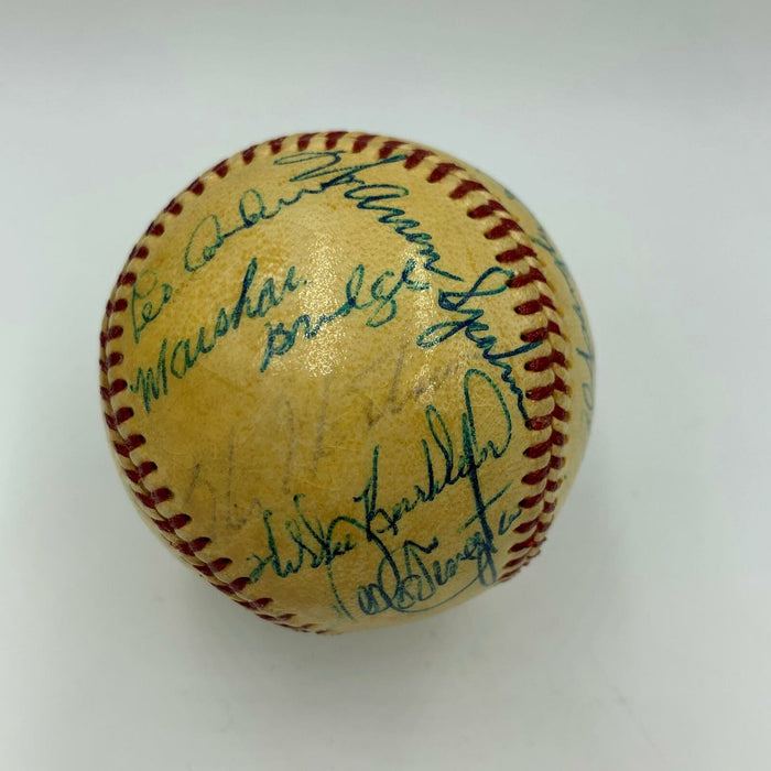 1950's Willie Mays Duke Snider Hall Of Fame Multi Signed Baseball With JSA COA