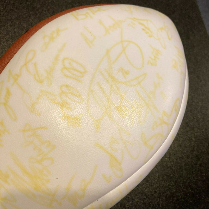 2000 Green Bay Packers Team Signed Wilson NFL Football Brett Favre With JSA COA