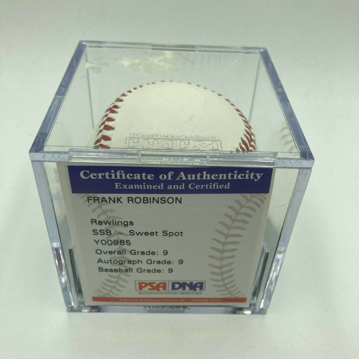 Frank Robinson Signed Major League Baseball PSA DNA Graded MINT 9