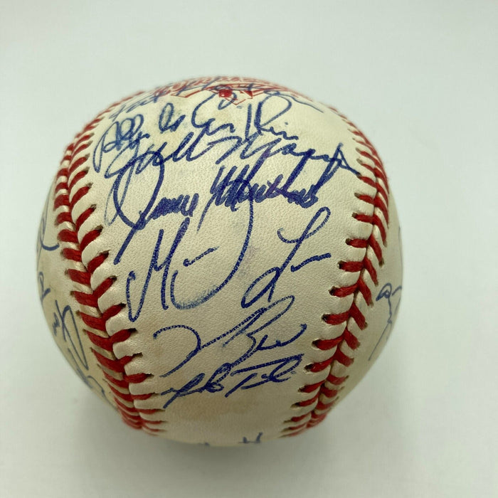 1992 Toronto Blue Jays World Series Champs Team Signed W.S. Baseball JSA COA