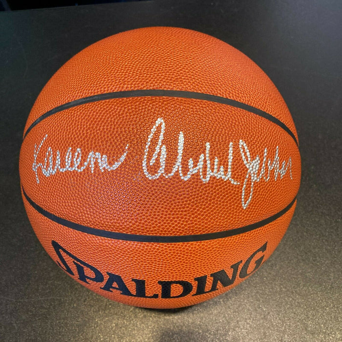 Kareem Abdul Jabbar Signed Spalding Official NBA Game Basketball JSA COA