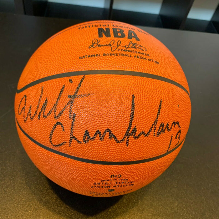 Rare Wilt Chamberlain #13 Signed Spalding NBA Official Game Basketball JSA COA