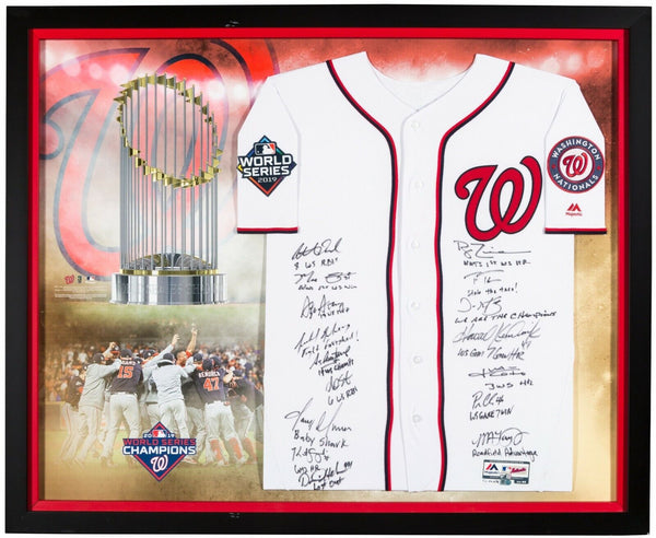 2019 Washington Nationals World Series Series Champs Team Signed Jersey Fanatics