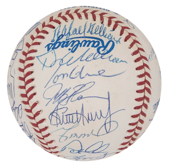 1995 Atlanta Braves World Series Champs Team Signed W.S. Baseball JSA COA