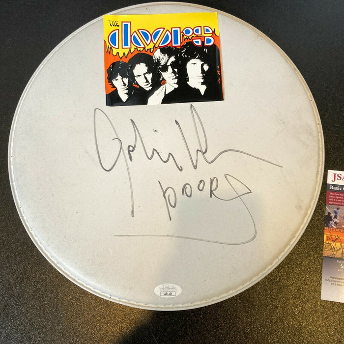John Densmore Signed Autographed The Doors Drumhead With JSA COA