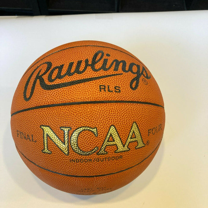 Kareem Abdul-Jabbar & John Wooden UCLA Signed NCAA Basketball JSA COA