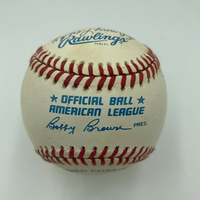 Ted Williams Boston Red Sox Legends Multi Signed American League Baseball JSA