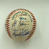 Don Mattingly Yogi Berra Rickey Henderson Yankees Legends Signed Baseball PSA