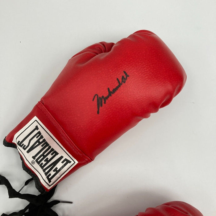 Muhammad Ali Signed Autographed Everlast Boxing Gloves JSA Sticker