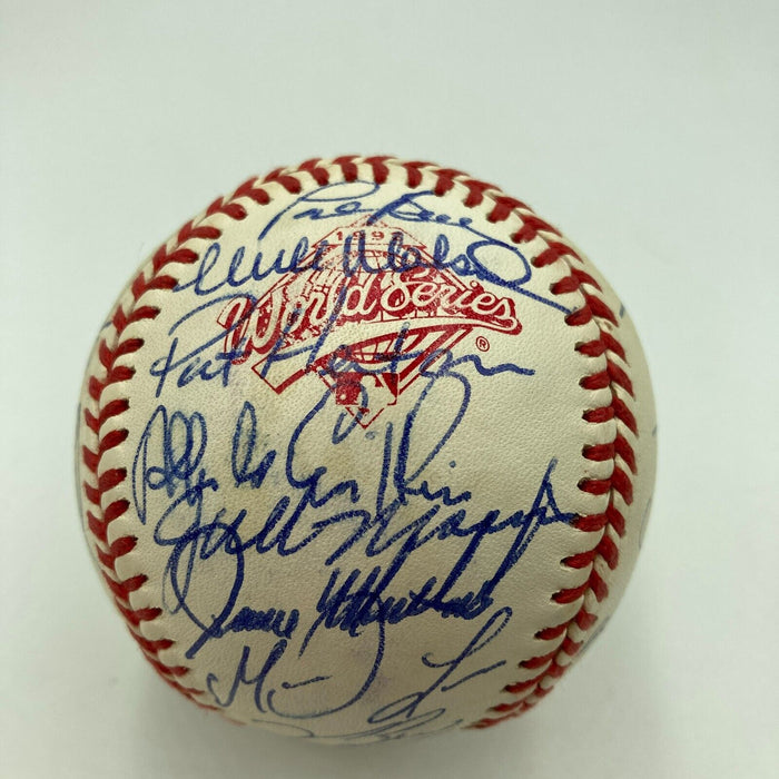 1992 Toronto Blue Jays World Series Champs Team Signed W.S. Baseball JSA COA