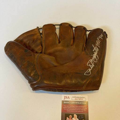 Phil Rizzuto HOF 1994 Signed Spalding 1950's Baseball Glove JSA COA