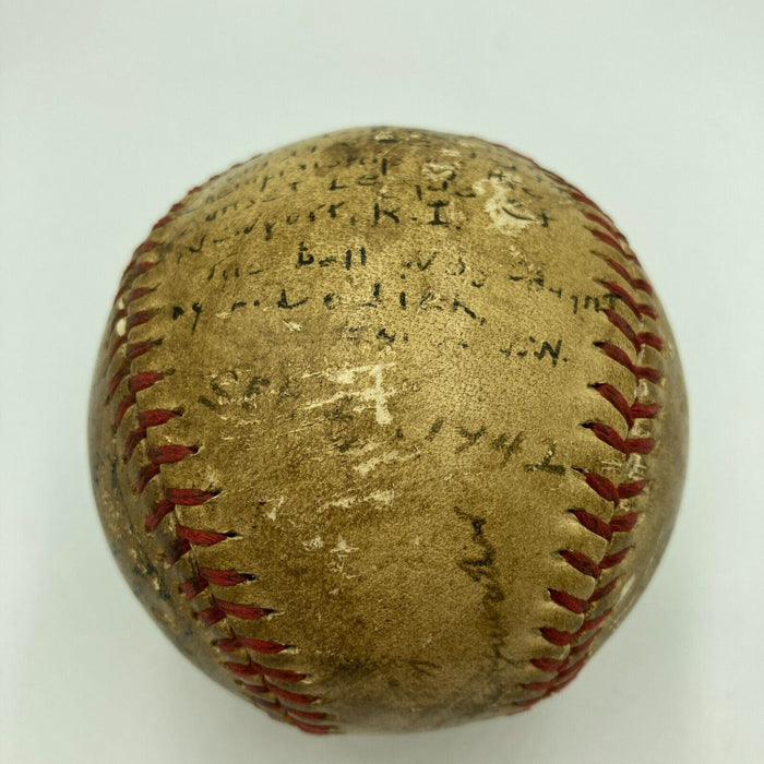 World War 2 1942 USS Constitution Championship Game Used Team Signed Baseball