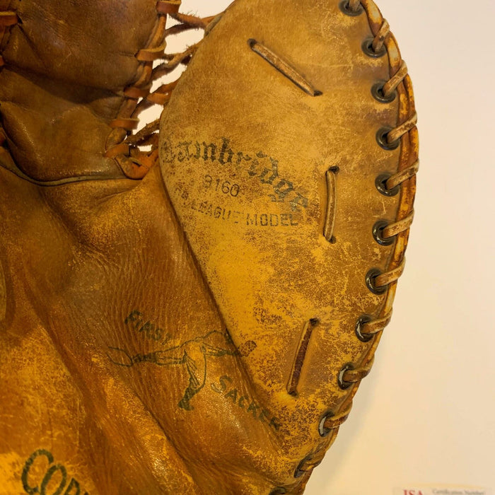 Bill Moose Skowron Signed Vintage 1950's Game Model Glove With JSA COA