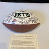 2012-13 New York Jets Team Signed Wilson NFL Football JSA COA #10